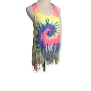 Tie-dye Fringe Tank